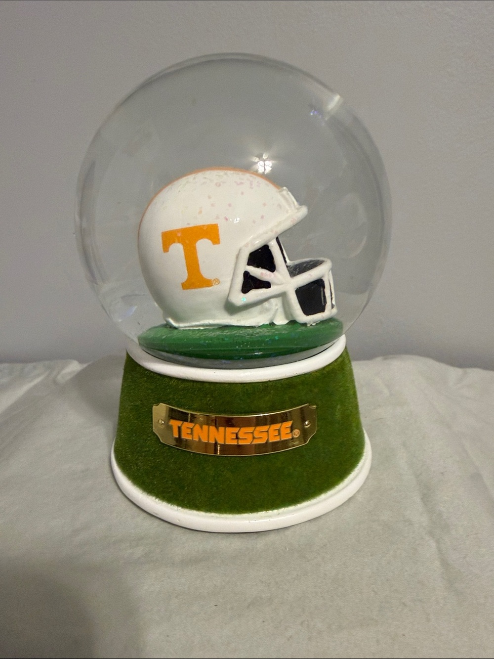Tennessee Volunteers Snow Globe with Helmet - Bottle Opener on bottom unique NWT